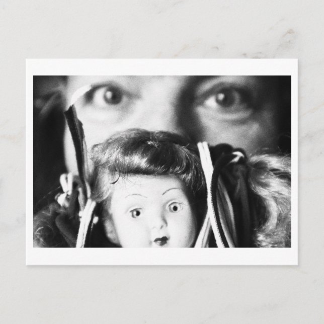 Doll Portrait - Doll mom with doll Postkarte (Vorderseite)