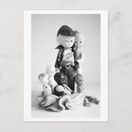 Doll Portrait - Vintage Doll Family Postkarte