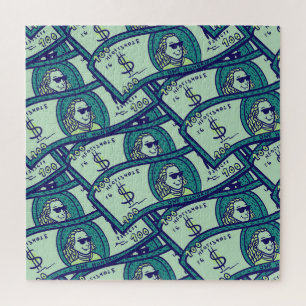 Dollar-Banknoten: Nahtloses Geldmuster