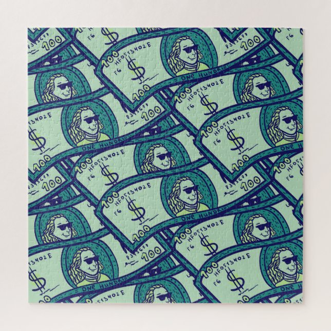 Dollar-Banknoten: Nahtloses Geldmuster (Vertikal)