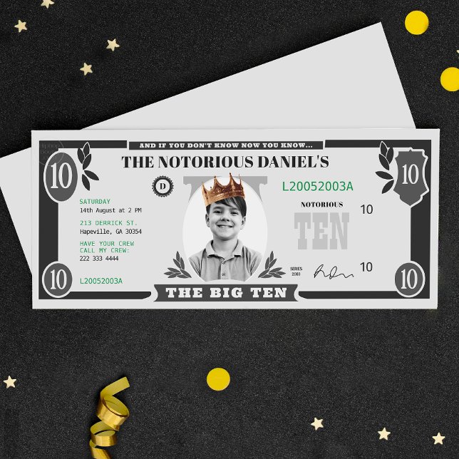 Dollar Bill, berüchtigter Hip Hop Rap, Fake Money Einladung (Von Creator hochgeladen)
