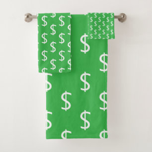 Dollar Blanc $ignes Répéter Décoratif Vert Brt