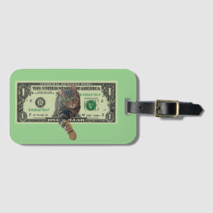 Dollar Cat Luggage Tag Gepäckanhänger