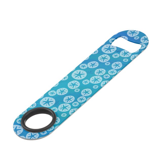 Dollar de sable blanc et Motif bleu (Devant angulaire)
