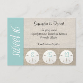 Dollar de sable & Burlap Sweet 16 Invitation