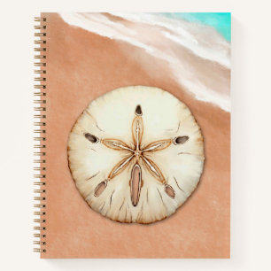 Dollar de sable d'aquarelle sur le Beach Journal