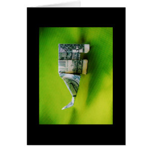Dollar facture origami éléphant sur arrière - plan