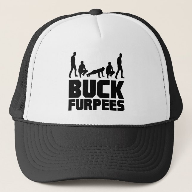 Dollar Furpees -- Burpees Fitness Truckerkappe (Vorderseite)