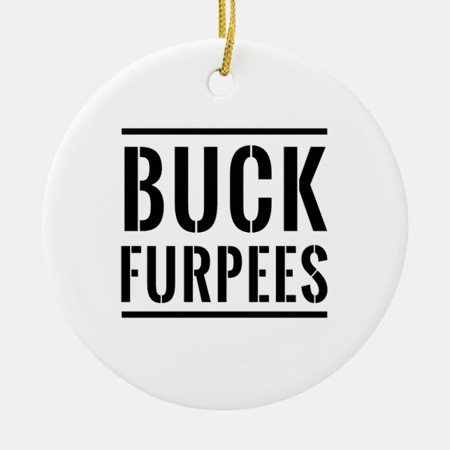 Dollar Furpees Keramikornament (Vorne)