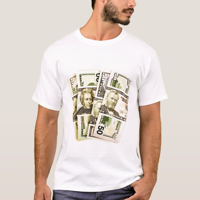 Dollar-Geld T-Shirt (Vorderseite)