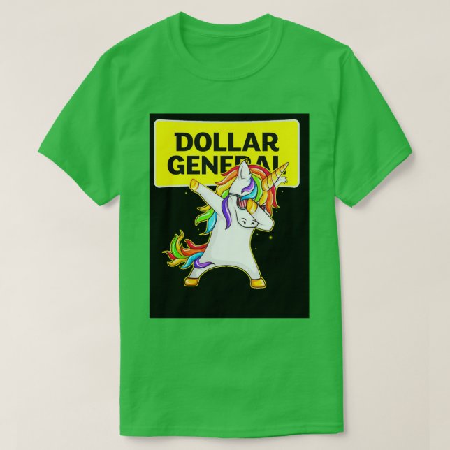 Dollar General Dollar General Unicorn Dabbing Unis T-Shirt (Design vorne)