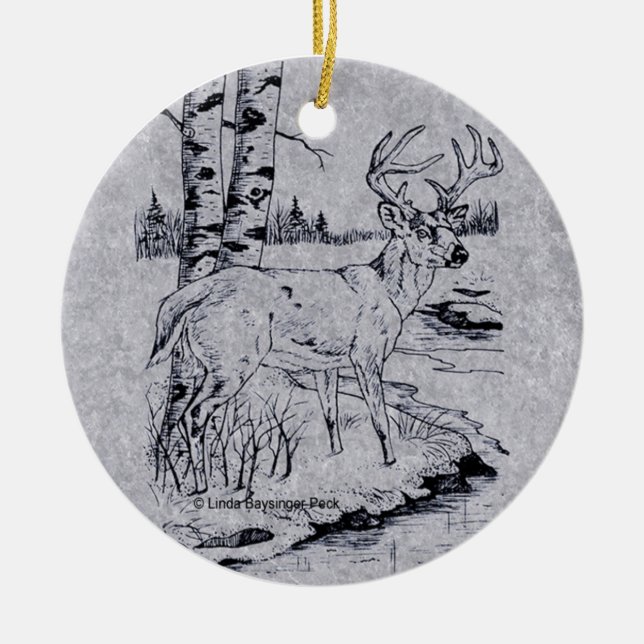 Dollar-Nebenfluss-runder Imitat-Marmor Keramikornament (Vorne)