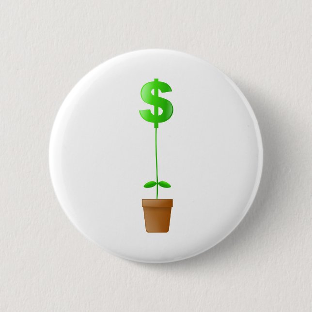 Dollar-Pflanze Button (Vorderseite)
