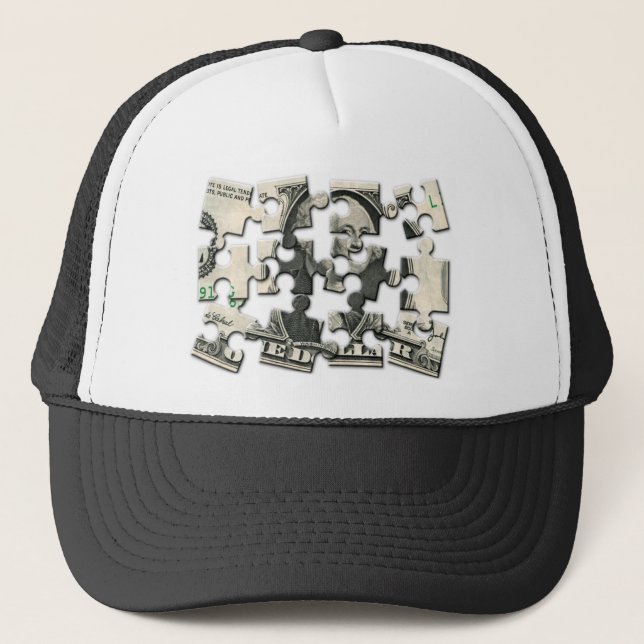 Dollar-Puzzlespiel Truckerkappe (Vorderseite)