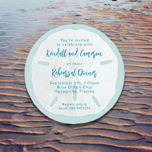 Dollar Rond Dollar Répétition Dîner Invitations