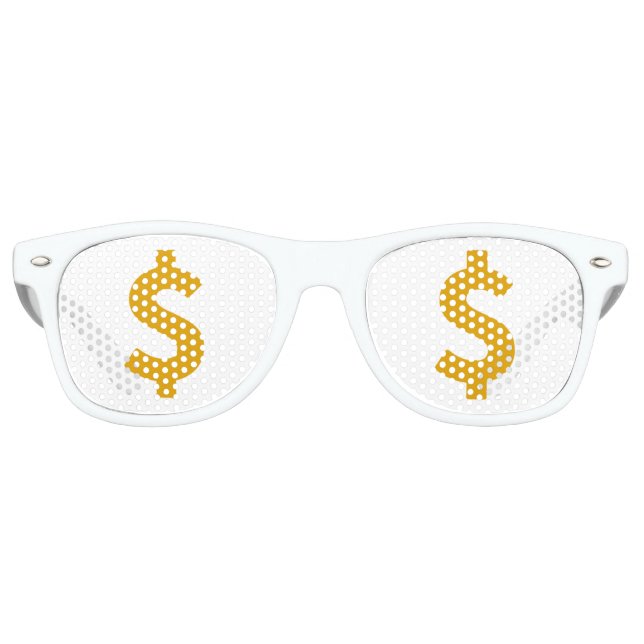Dollar sign partybrille (Vorderseite)