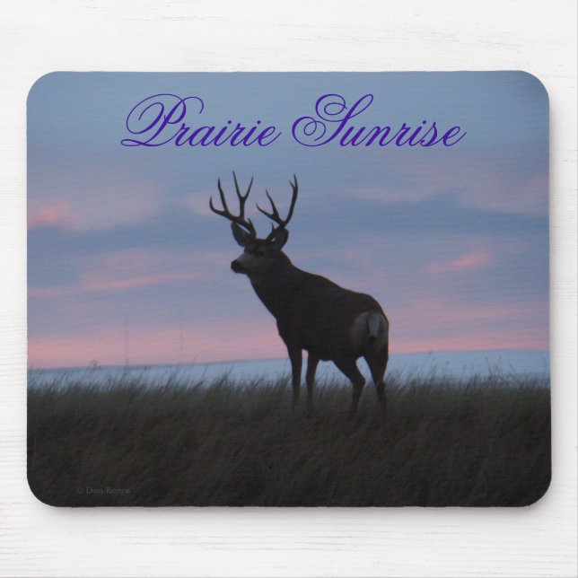 Dollar-Sonnenaufgang-Dollar des Maultierhirsch-D3 Mousepad (Vorne)