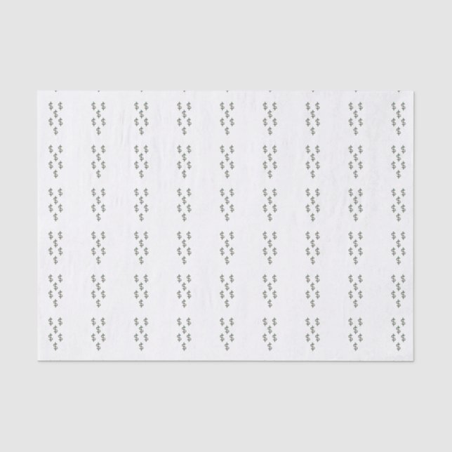 Dollar-Zeichen Seidenpapier (Vorderseite)