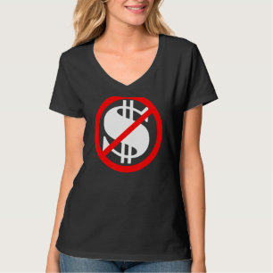 Dollar-Zeichen sind ohne Geld ausgeflogen T-Shirt