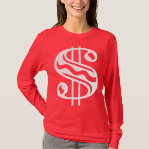 Dollar-Zeichen - weiß T-Shirt