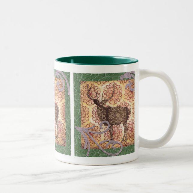 Dollarrotwild-Tasse Zweifarbige Tasse (Rechts)