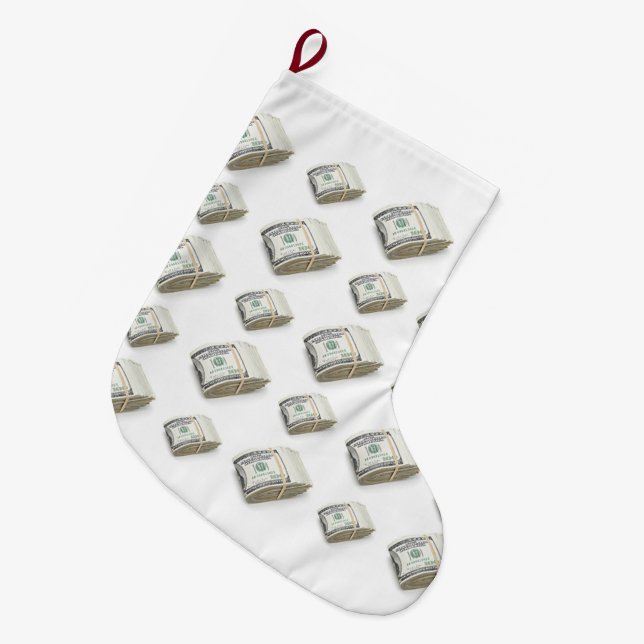 Dollars Großer Weihnachtsstrumpf (Vorderansicht (hängend))