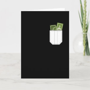 Dollars pinkeln aus der Tasche Karte