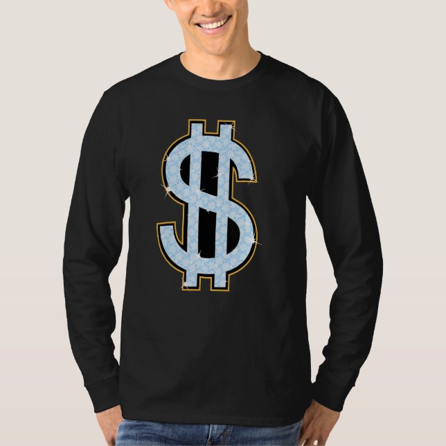 Dollarsignatur Cool mehr Bargeld T-Shirt (Vorderseite)