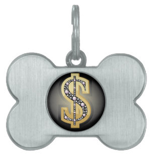 Dollarsymbol in den Diamanten Tiermarke