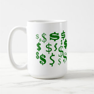 Dollarzeichen Kaffeetasse