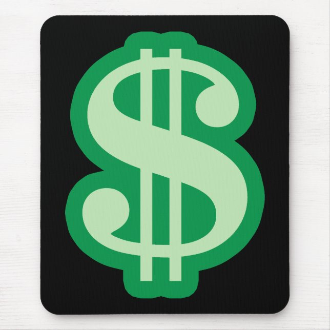 Dollarzeichen Mousepad (Vorne)