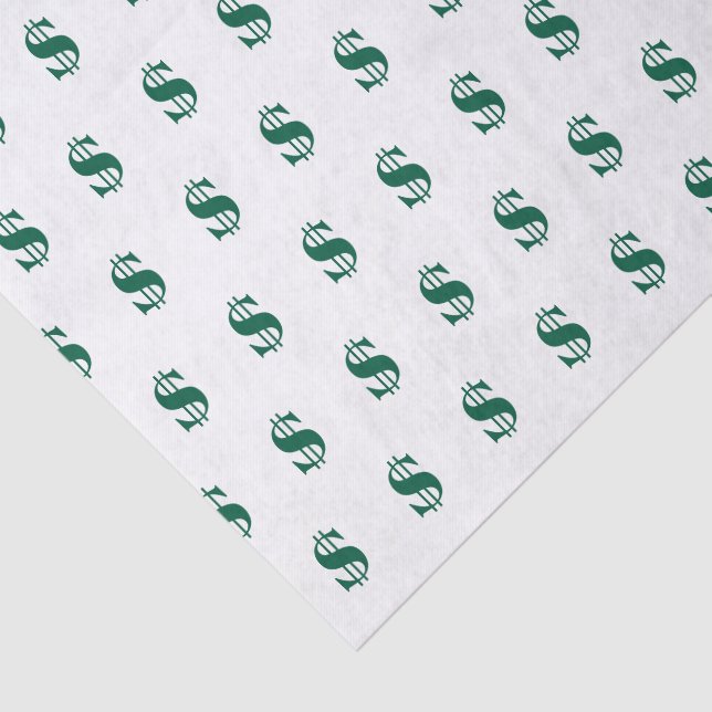 Dollarzeichen Seidenpapier (Ausschnitt)