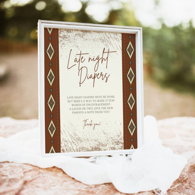 DOLLY Aztec Rustic Western Spate Night Diapers sig Poster (Von Creator hochgeladen)