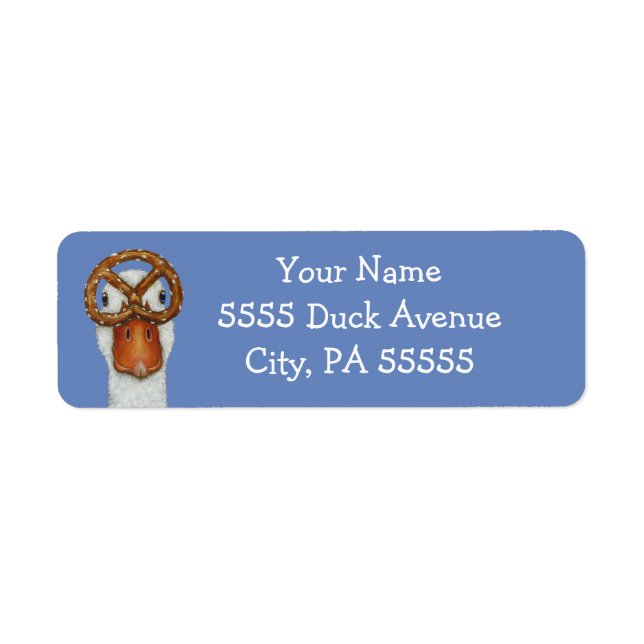 Dolly die Ente-Adressetiketten (Vorne)