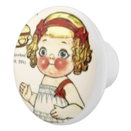 Dolly Dingle Paper Doll Art Weihnachten 🤶 Keramikknauf