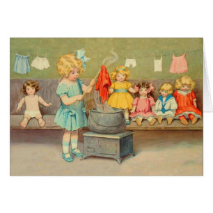 Dolly Lave fille Vintage Jouer Poupées mignonne