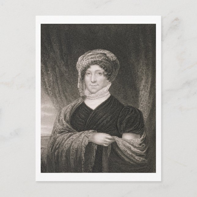 Dolly Madison, Gravur von John Francis Eugene Pru Postkarte (Vorderseite)