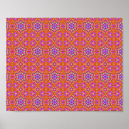 Dolly mischt Candy Fraktal Art Pattern Poster