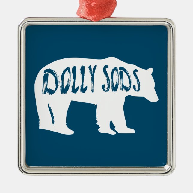 Dolly Sods Wilderness Bear Ornament Aus Metall (Vorne)