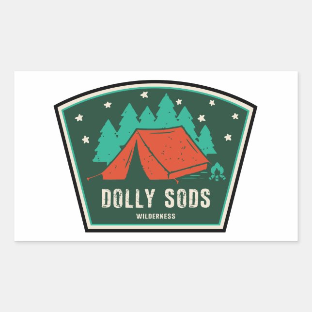 Dolly Sods Wilderness Camping Rechteckiger Aufkleber (Vorderseite)