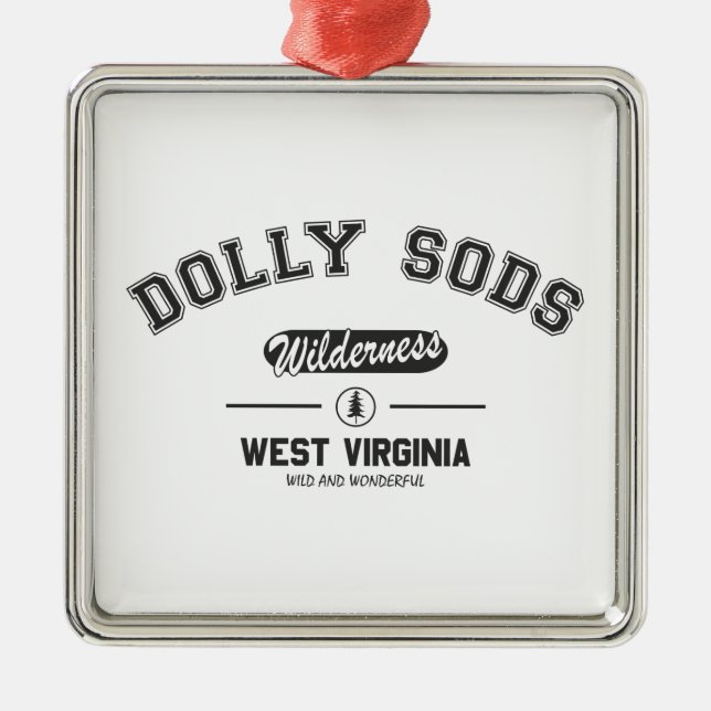 Dolly Sods Wilderness Ornament Aus Metall (Vorne)