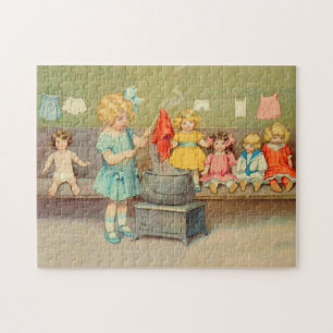 Dolly Waschmädchen Vintage Spielpuppen Süß