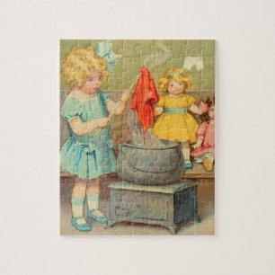 Dolly Waschmädchen Vintage Spielpuppen Süß