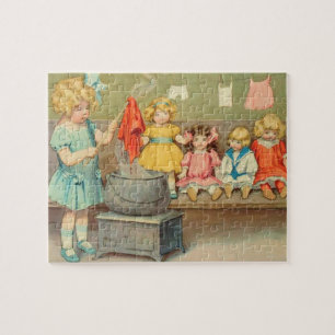 Dolly Waschmädchen Vintage Spielpuppen Süß