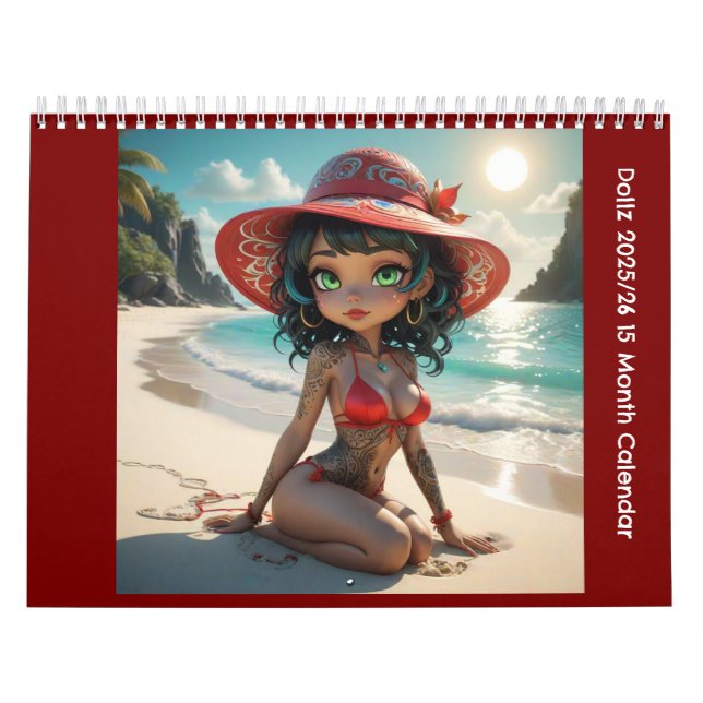 Dollz 2025/26 15 Monatskalender Kalender (Titelbild)