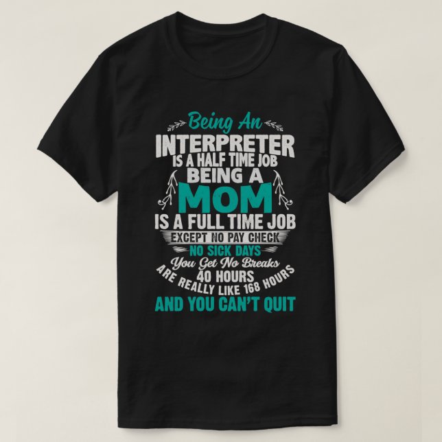 Dolmetscherangebot als Dolmetscher T-Shirt (Design vorne)