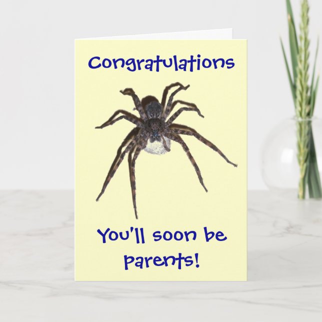 Dolomedes Herzlichen Glückwunsch Erziehende Eltern Karte (Vorderseite)