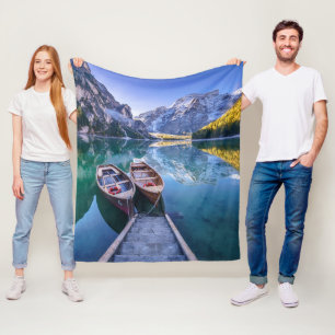 Dolomit-Alpen des Braies See- , Italien Fleecedecke