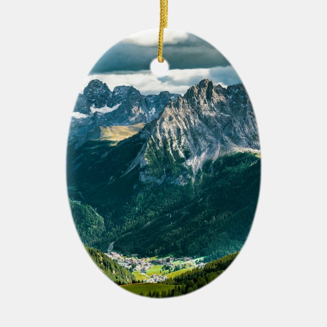 Dolomitalpen, Italien Keramik Ornament (Vorne)