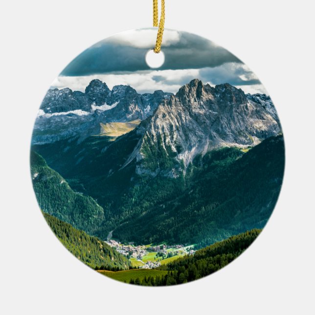Dolomitalpen, Italien Keramik Ornament (Vorne)